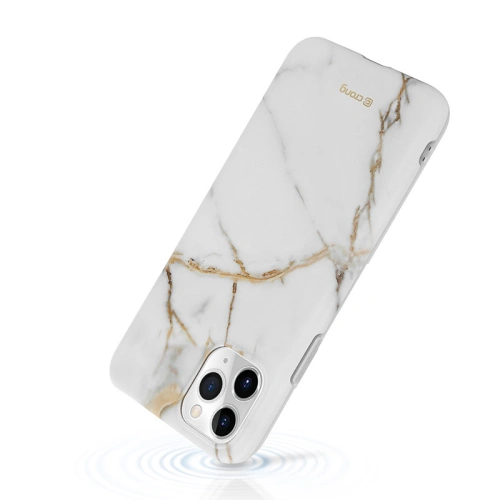 Etui Crong Marble Case Apple iPhone 11 Pro (biały)