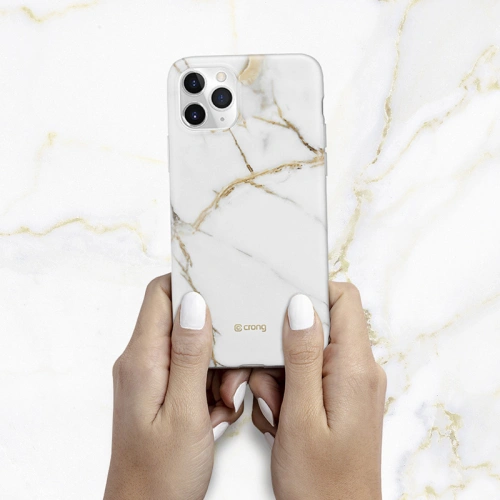 Etui Crong Marble Case Apple iPhone 11 Pro (biały)