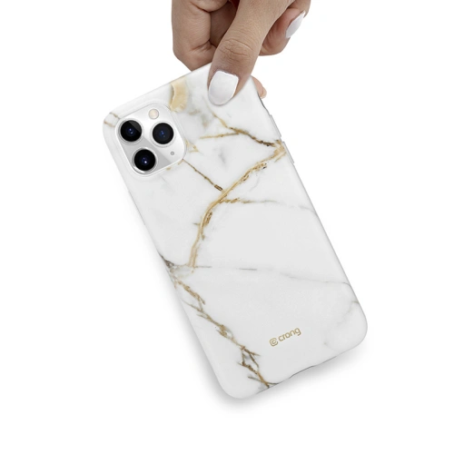 Etui Crong Marble Case Apple iPhone 11 Pro (biały)