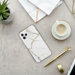 Hurtownia GSM - Etui Crong Marble Case Apple iPhone 11 Pro (bílý) - CRG210 - {ean13} - Hurt