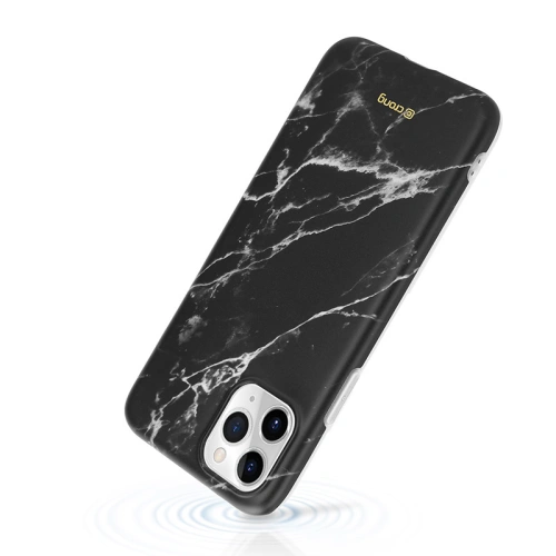 Etui Crong Marble Case Apple iPhone 11 Pro (czarny)