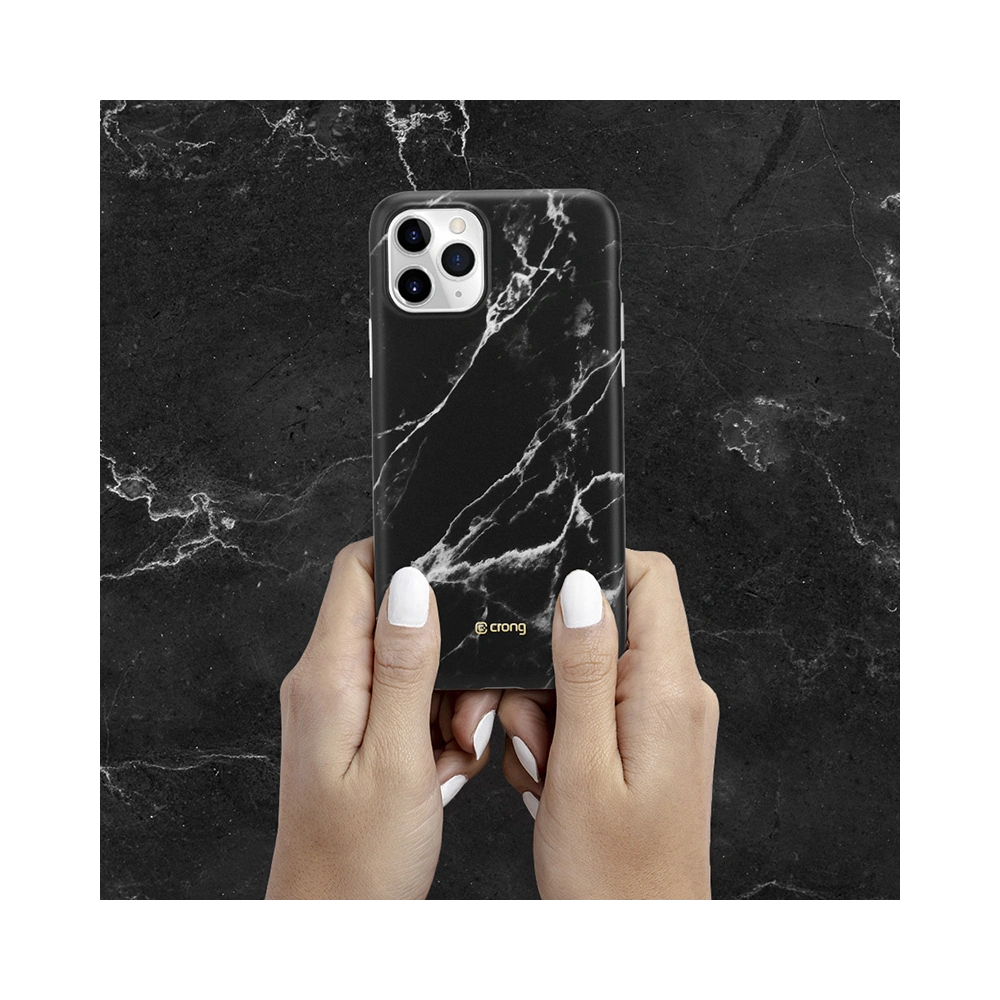 Hurtownia GSM - Etui Crong Marble Case Apple iPhone 11 Pro (fekete) - CRG211 - {ean13} - Hurt