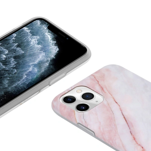 Etui Crong Marble Case Apple iPhone 11 Pro (różowy)