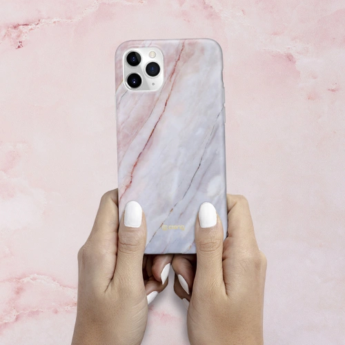 Etui Crong Marble Case Apple iPhone 11 Pro (różowy)