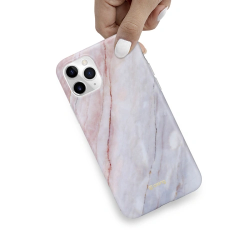 Etui Crong Marble Case Apple iPhone 11 Pro (różowy)