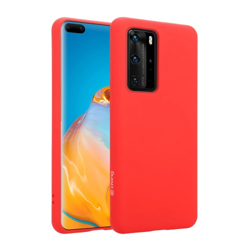Etui Crong Color Cover Huawei P40 Pro (czerwony)