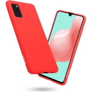 Hurtownia GSM - Etui Crong Color Cover Samsung Galaxy A41 (roșu) - CRG223 - {ean13} - Hurt
