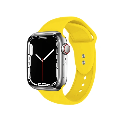 Pasek Crong Liquid Apple Watch 4/5/6/7/SE/8/9/10 40/41/42mm (żółty)