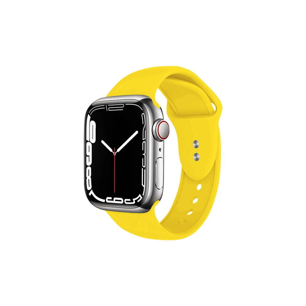 Pasek Crong Liquid Apple Watch 4/5/6/7/SE/8/9/10 40/41/42mm (žlutý)