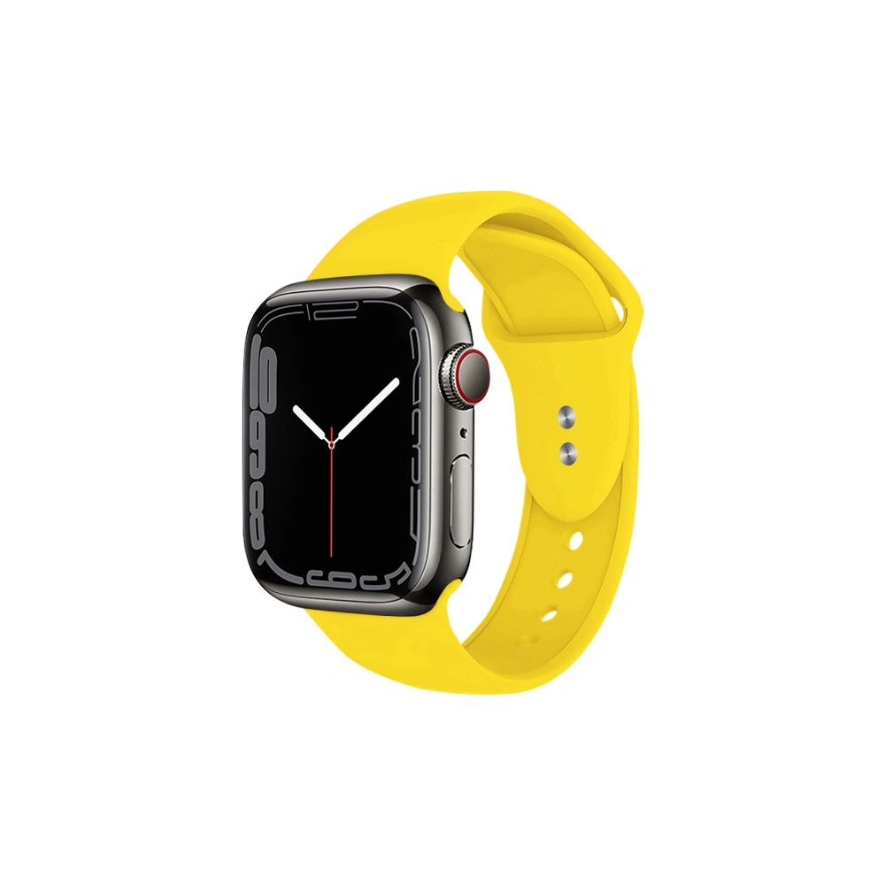 Pasek Crong Liquid Apple Watch 4/5/6/7/SE/8/9/10 40/41/42mm (žlutý)