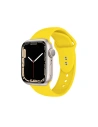Pasek Crong Liquid Apple Watch 4/5/6/7/SE/8/9/Ultra 44/45/49mm (żółty)