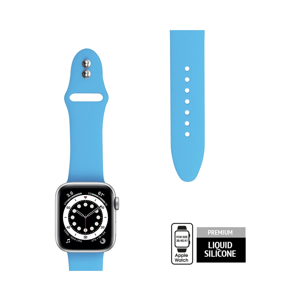 Hurtownia GSM - Pasek Crong Liquid Apple Watch 4/5/6/7/SE/8/9/10 40/41/42mm (niebieski) - CRG233 - {ean13} - Hurt