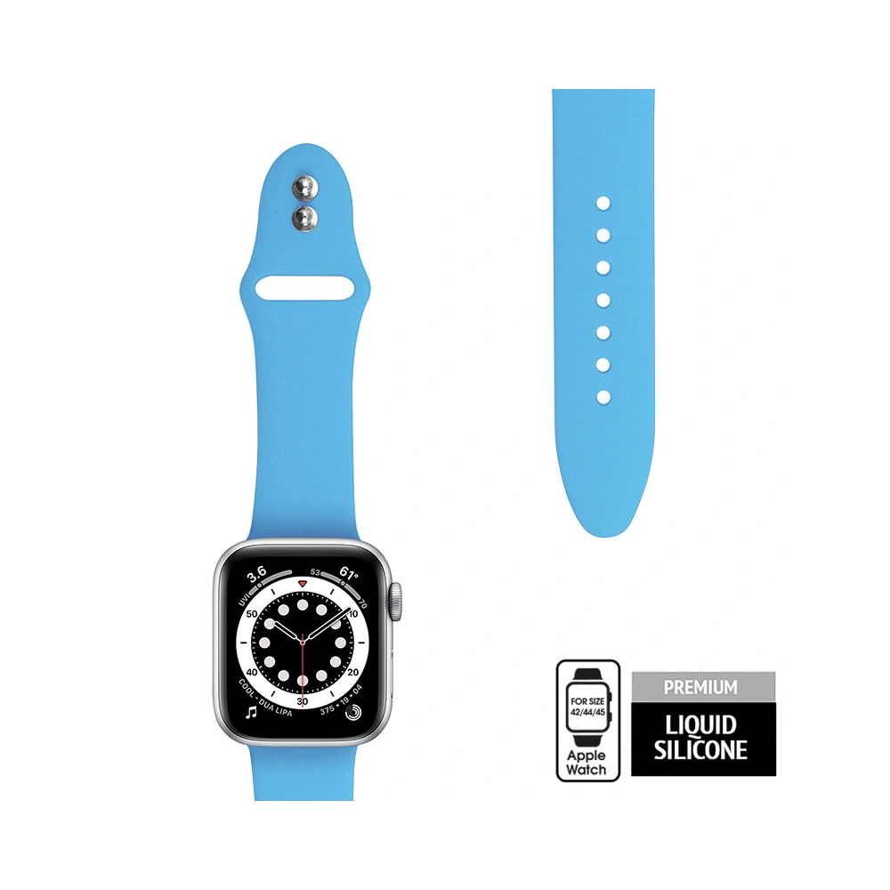 Belt Crong Liquid Apple Watch 4/5/6/7/SE/8/9/Ultra 44/45/49mm (blue)