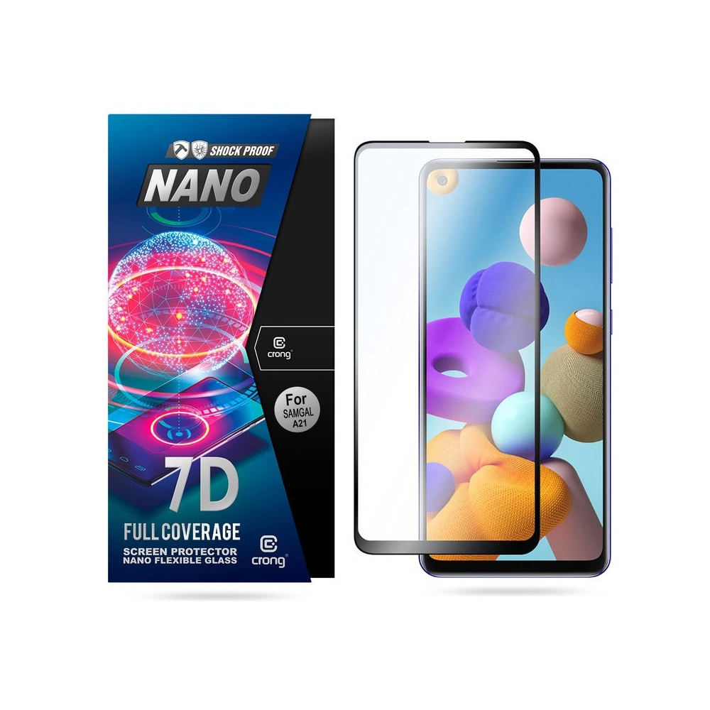 Hurtownia GSM - Sticlă hibridă Crong 7D Nano Flexible Glass Samsung Galaxy A21s - CRG241 - {ean13} - Hurt