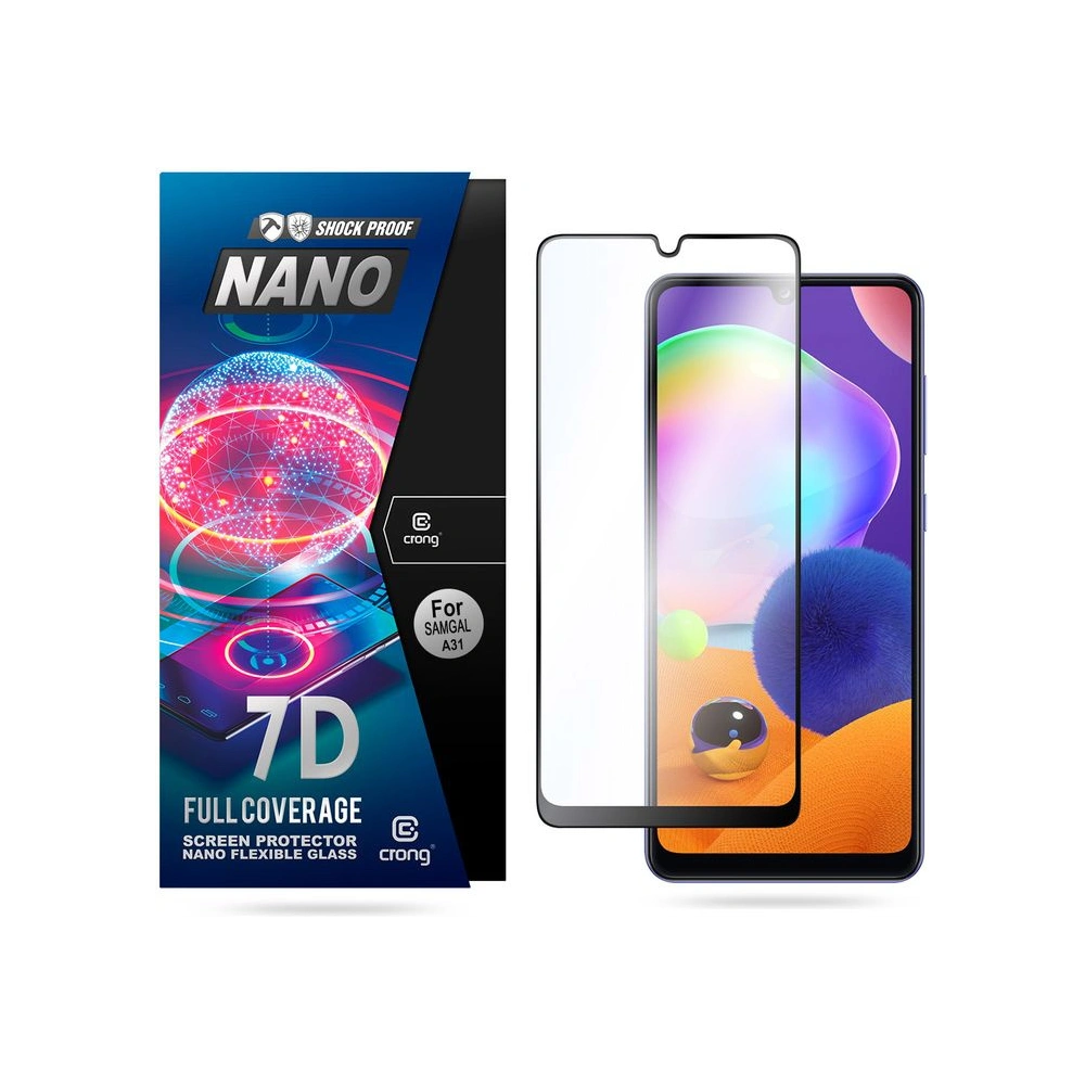 Hurtownia GSM - Hibrid üveg Crong 7D Nano Rugalmas Üveg Samsung Galaxy A31 - CRG243 - {ean13} - Hurt