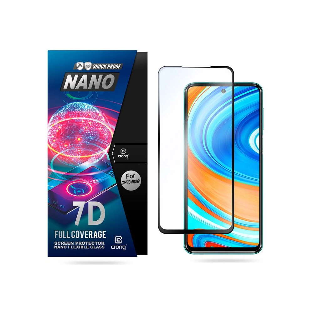 Hurtownia GSM - Hibrid üveg Crong 7D Nano Rugalmas Üveg Xiaomi Redmi Note 9 Pro - CRG247 - {ean13} - Hurt