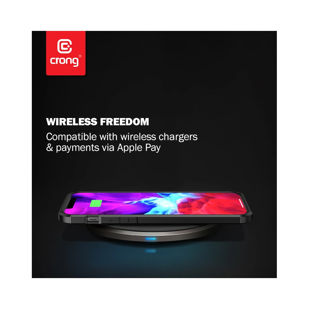 Etui Crong Hybrid Carbon Apple iPhone 12 mini (černý)