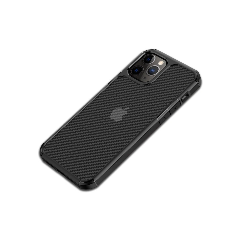 Hurtownia GSM - Etui Crong Hybrid Carbon Apple iPhone 12/12 Pro (fekete) - CRG251 - {ean13} - Hurt
