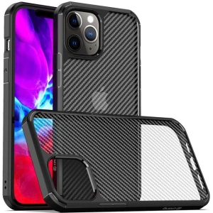 Hurtownia GSM - Etui Crong Hybrid Carbon Apple iPhone 12 Pro Max (černý) - CRG252 - {ean13} - Hurt