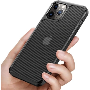 Hurtownia GSM - Etui Crong Hybrid Carbon Apple iPhone 12 Pro Max (černý) - CRG252 - {ean13} - Hurt