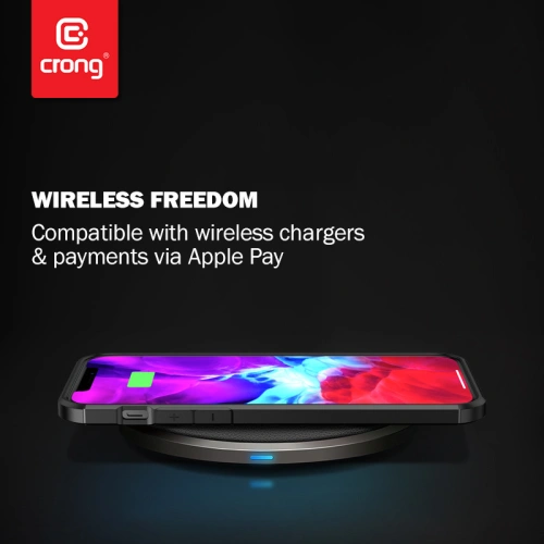 Etui Crong Hybrid Carbon Apple iPhone 12 Pro Max (czarny)