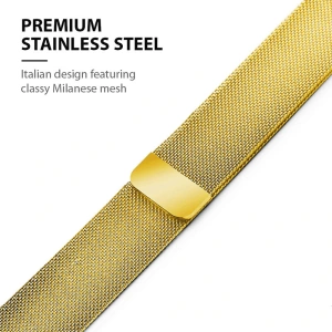 Hurtownia GSM - Bransoleta Crong Milano Steel Apple Watch 4/5/6/7/SE/8/9/Ultra 44/45/49mm (zlatý) - CRG253 - {ean13} - Hurt