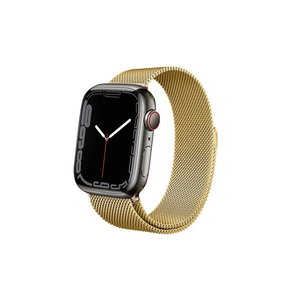 Hurtownia GSM - Bransoleta Crong Milano Steel Apple Watch 4/5/6/7/SE/8/9/Ultra 44/45/49mm (zlatý) - CRG253 - {ean13} - Hurt