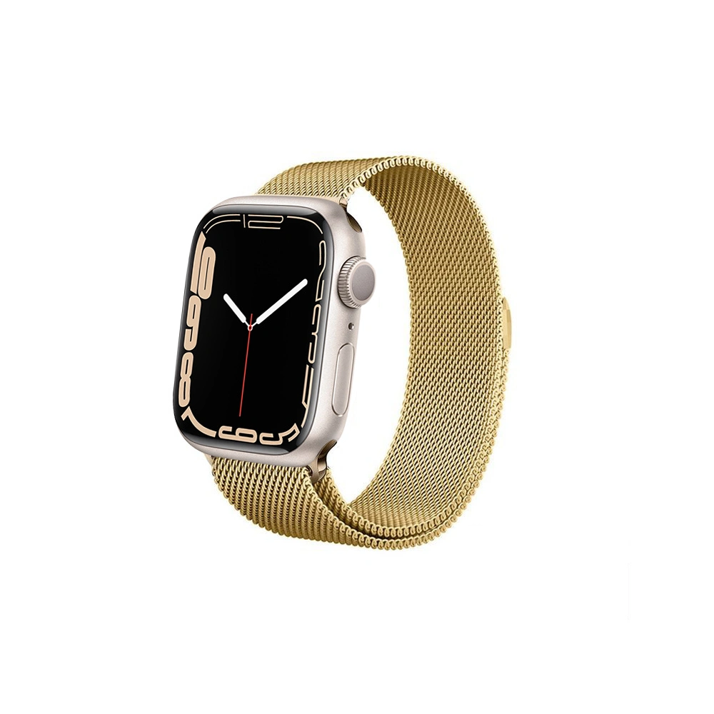 Hurtownia GSM - Bransoleta Crong Milano Steel Apple Watch 4/5/6/7/SE/8/9/Ultra 44/45/49mm (zlatý) - CRG253 - {ean13} - Hurt