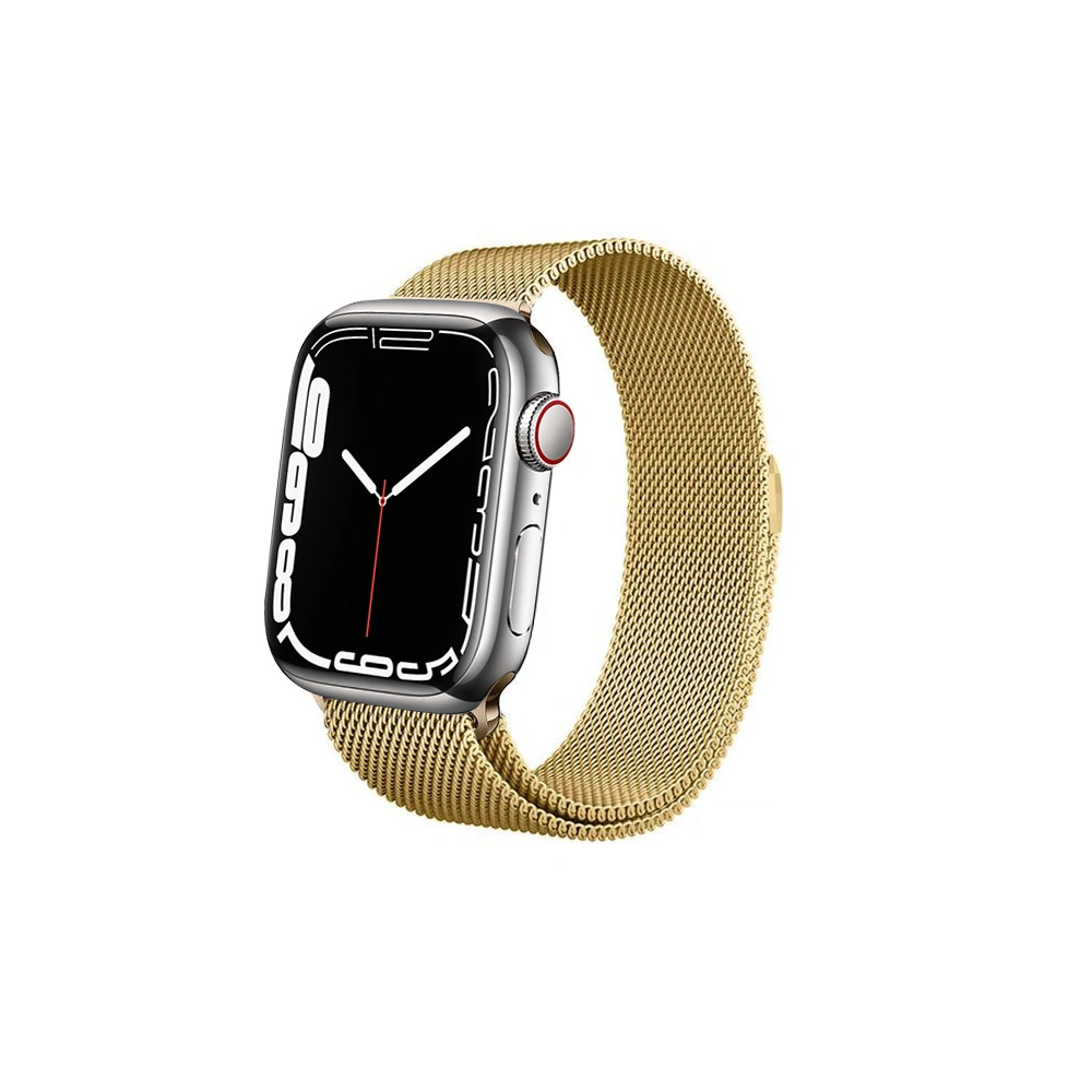 Hurtownia GSM - Bransoleta Crong Milano Steel Apple Watch 4/5/6/7/SE/8/9/Ultra 44/45/49mm (zlatý) - CRG253 - {ean13} - Hurt