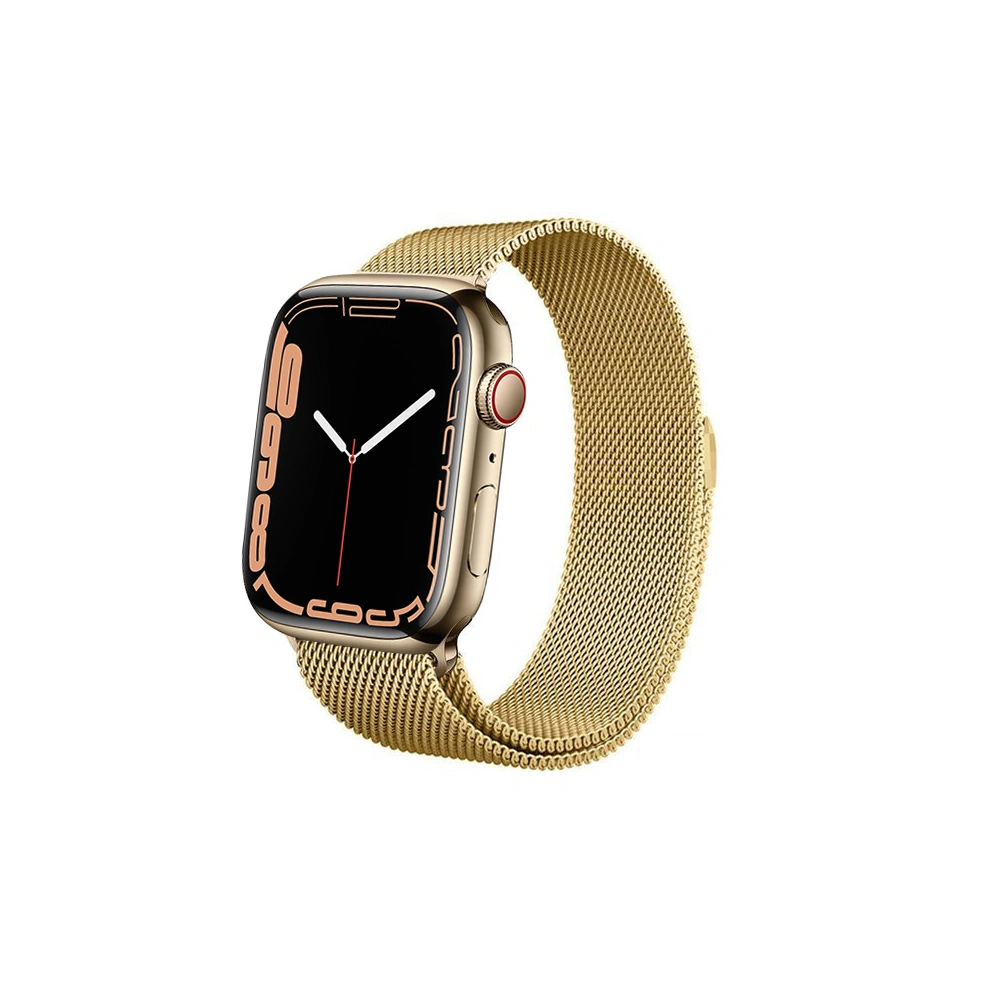 Hurtownia GSM - Bransoleta Crong Milano Steel Apple Watch 4/5/6/7/SE/8/9/Ultra 44/45/49mm (zlatý) - CRG253 - {ean13} - Hurt