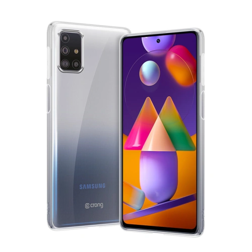 Etui Crong Crystal Slim Cover Samsung Galaxy M31s (przezroczysty)