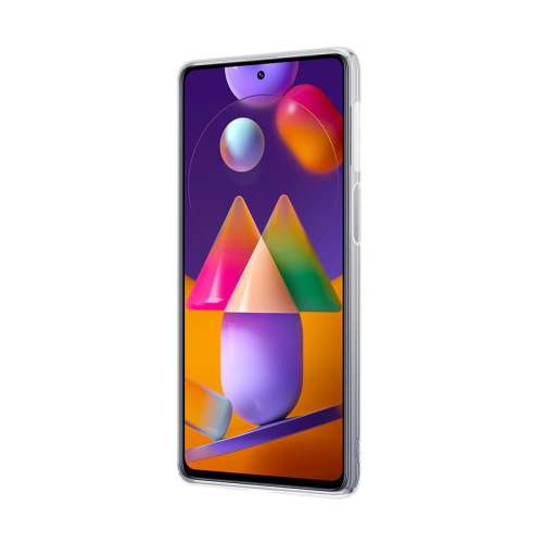 Etui Crong Crystal Slim Cover Samsung Galaxy M31s (przezroczysty)