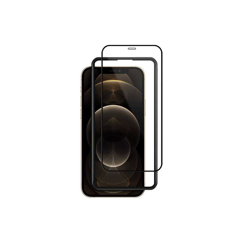 Hurtownia GSM - Edzett üveg Crong Antibakteriális 3D Páncél Üveg Apple iPhone 12 Pro Max + telepítő keret - CRG265 - {ean13} - Hurt