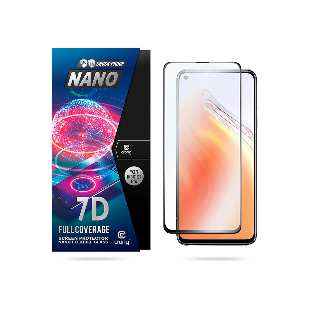 Hurtownia GSM - Hybriertes Glas Crong 7D Nano Flexibles Glas Xiaomi Mi 10T/Pro - CRG267 - {ean13} - Hurt