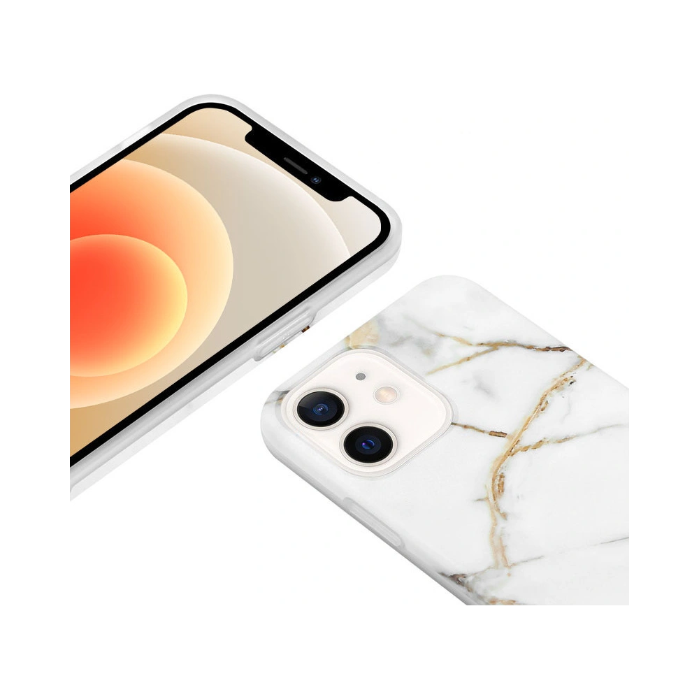 Hurtownia GSM - Case Crong Marble Case Apple iPhone 12 mini (weiß) - CRG275 - {ean13} - Hurt
