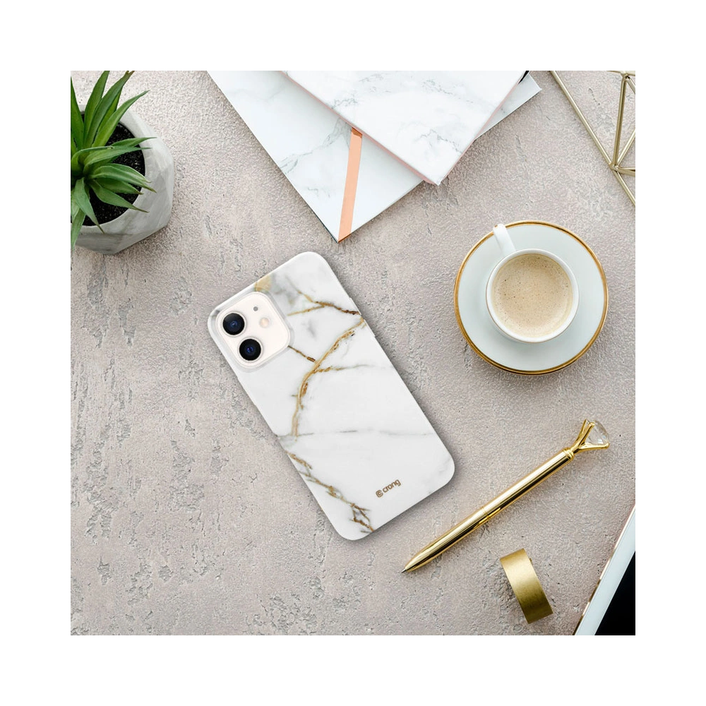 Hurtownia GSM - Case Crong Marble Case Apple iPhone 12 mini (weiß) - CRG275 - {ean13} - Hurt