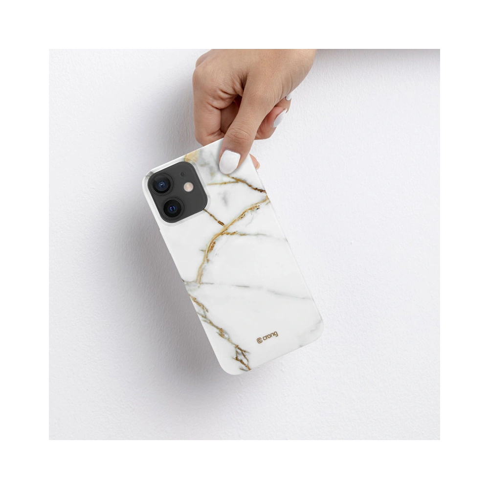 Hurtownia GSM - Case Crong Marble Case Apple iPhone 12 mini (weiß) - CRG275 - {ean13} - Hurt