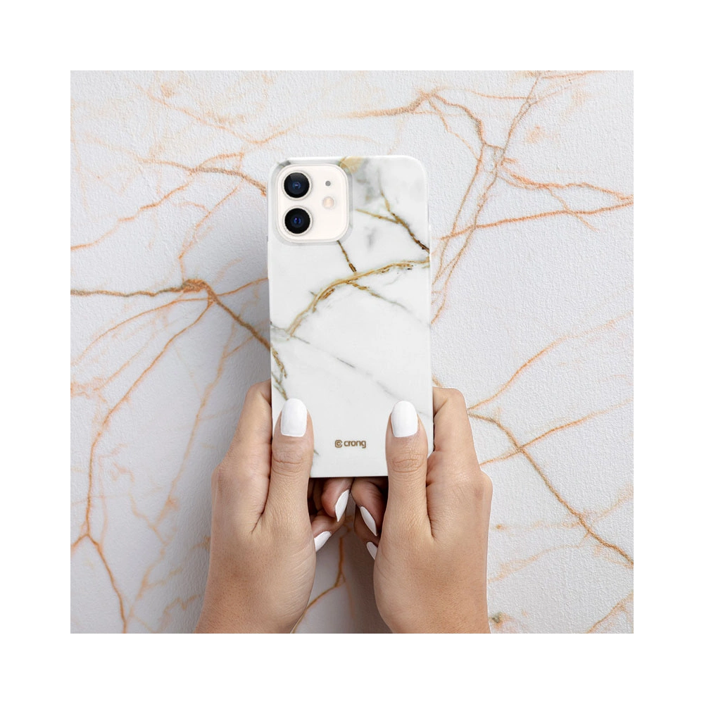Hurtownia GSM - Etui Crong Marble Case Apple iPhone 12 mini (fehér) - CRG275 - {ean13} - Hurt