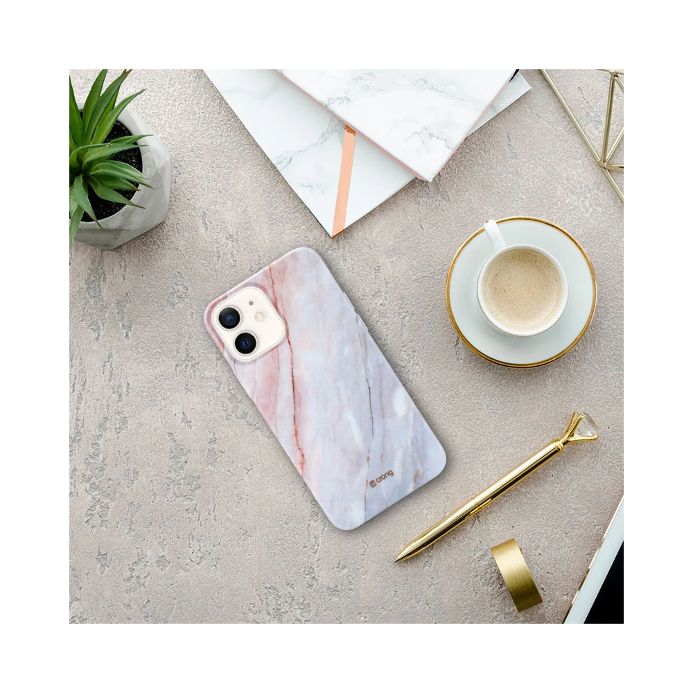 Hurtownia GSM - Case Crong Marble Case Apple iPhone 12 mini (rosa) - CRG276 - {ean13} - Hurt
