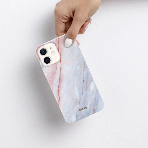 Etui Crong Marble Case Apple iPhone 12 mini (różowy)