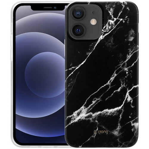 Crong Distributor - 5907731986717 - CRG277 - Crong Marble Case Apple iPhone 12 mini (black) - B2B homescreen