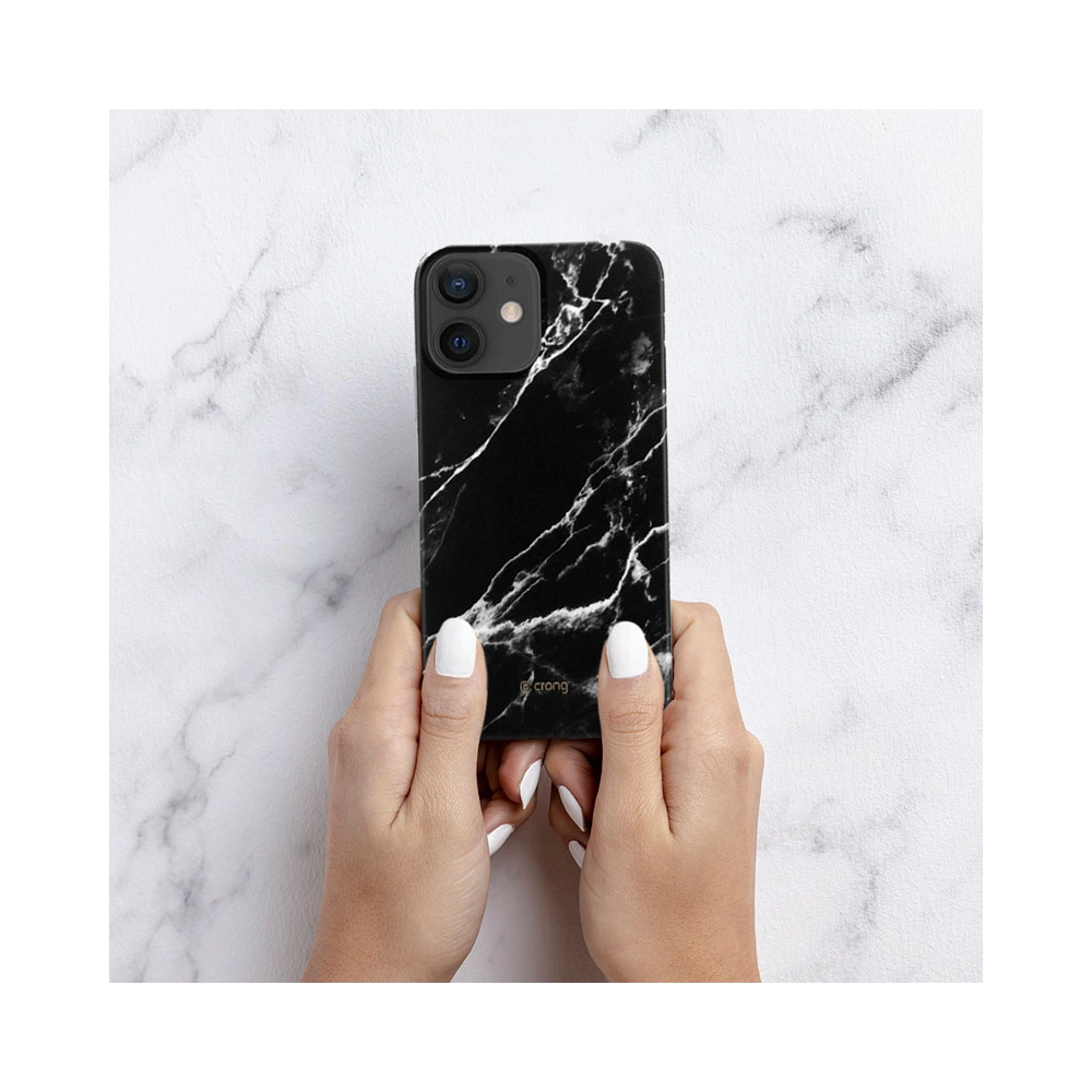 Hurtownia GSM - Case Crong Marble Case Apple iPhone 12 mini (schwarz) - CRG277 - {ean13} - Hurt