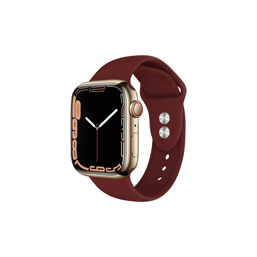 Hurtownia GSM - Pasek Crong Liquid Apple Watch 4/5/6/7/SE/8/9/Ultra 44/45/49mm (bordowy) - CRG289 - {ean13} - Hurt