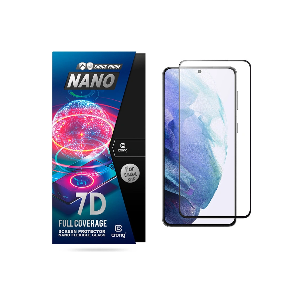 Hurtownia GSM - Hibrid üveg Crong 7D Nano Rugalmas Üveg Samsung Galaxy S21+ Plus - CRG291 - {ean13} - Hurt