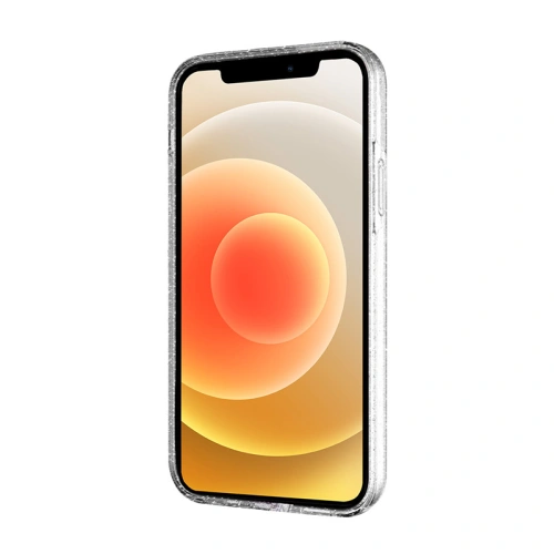 Etui Crong Glitter Case Apple iPhone 12 mini (przezroczysty/srebrny)