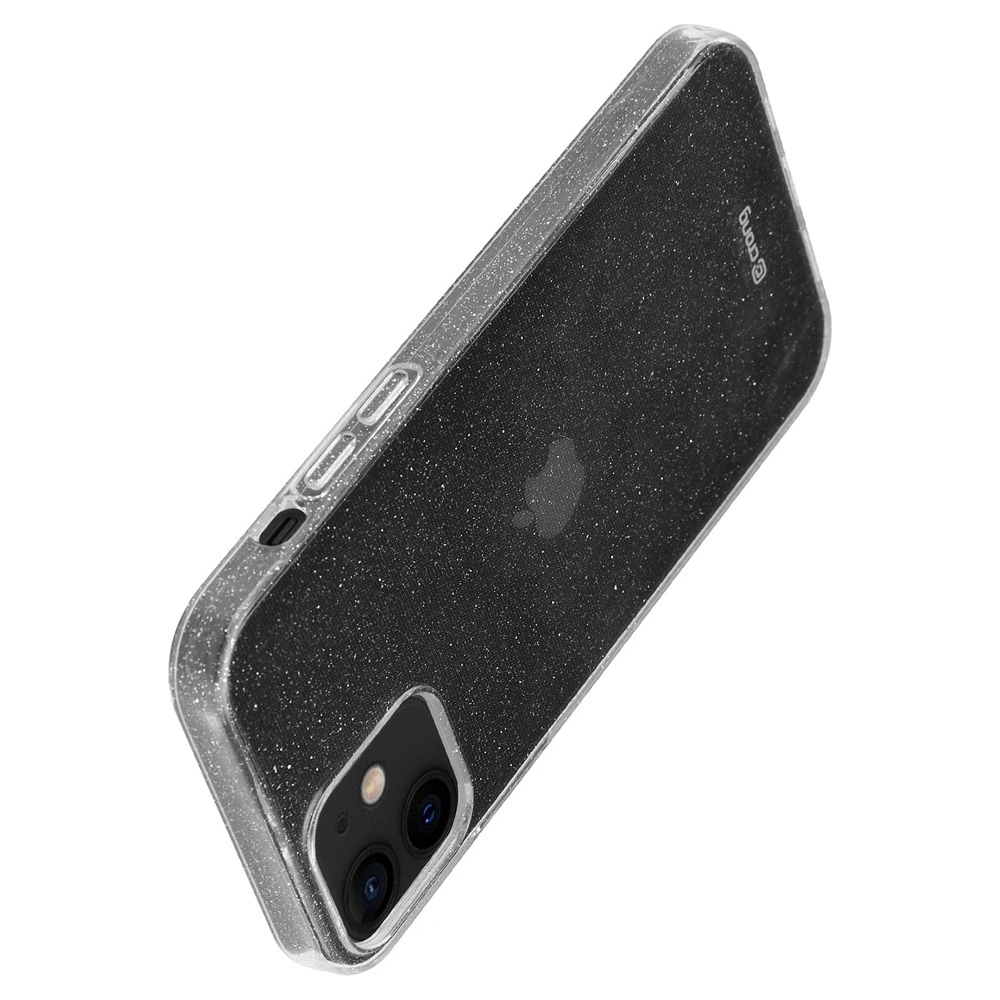 Hurtownia GSM - Etui Crong Glitter Case Apple iPhone 12/12 Pro (transparent/silver) - CRG304 - {ean13} - Hurt