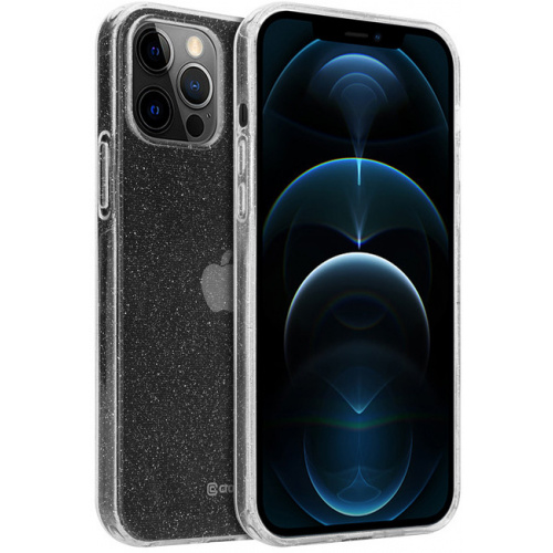 Crong Distributor - 5907731986595 - CRG305 - Crong Glitter Case Apple iPhone 12 Pro Max (clear/silver) - B2B homescreen