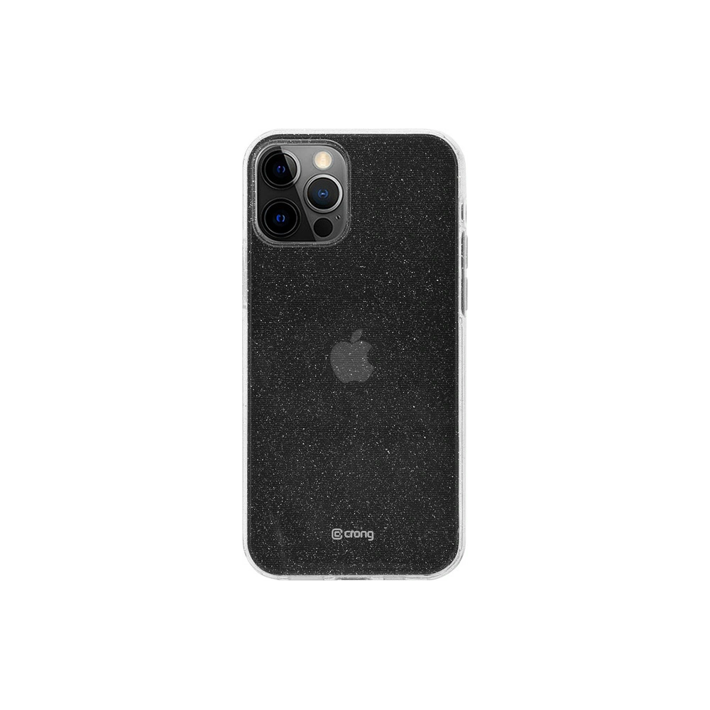 Hurtownia GSM - Etui Crong Glitter Case Apple iPhone 12 Pro Max (průhledný/stříbrný) - CRG305 - {ean13} - Hurt