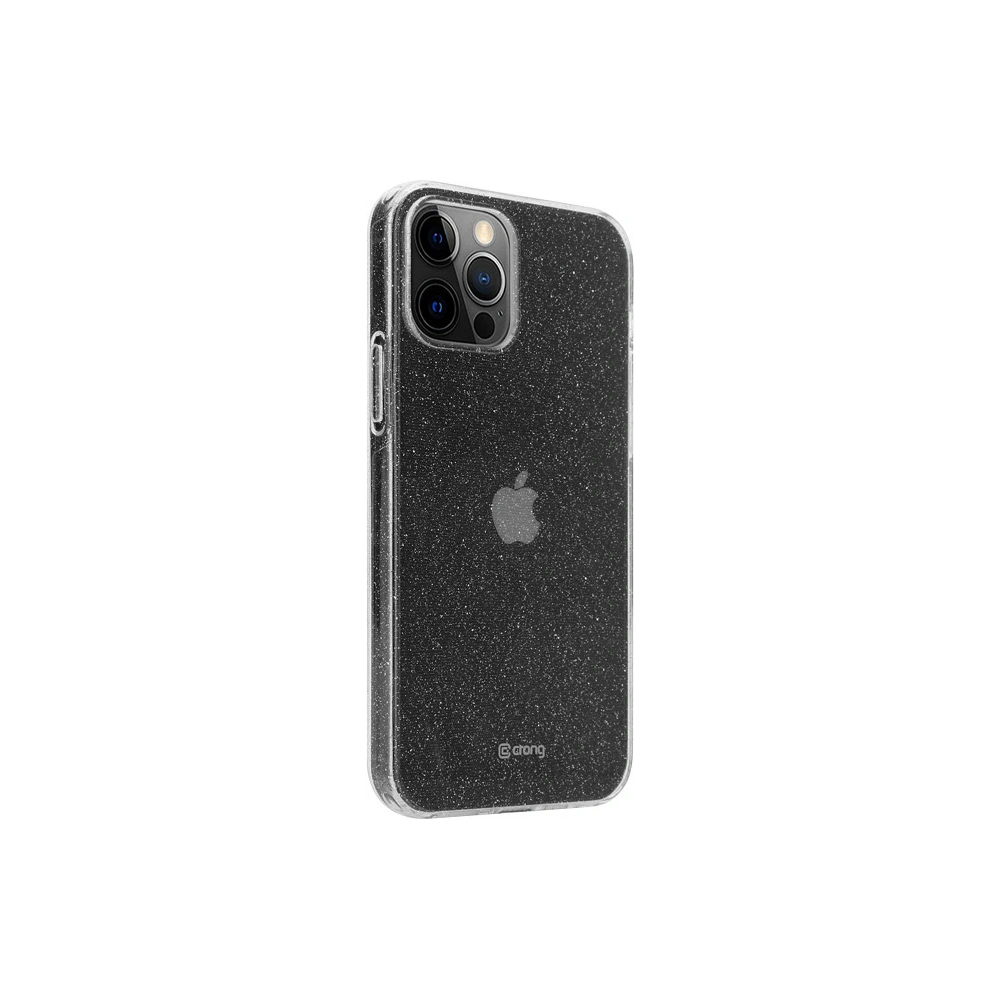 Hurtownia GSM - Etui Crong Glitter Case Apple iPhone 12 Pro Max (průhledný/stříbrný) - CRG305 - {ean13} - Hurt