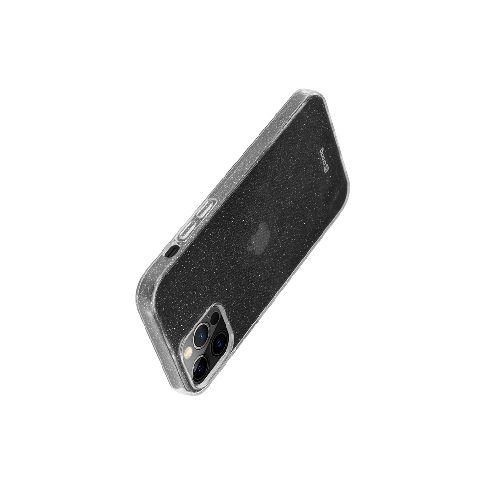 Wholesale Crong Glitter Case Apple iPhone 12 Pro Max (clear/silver) - CRG305 - {ean13} - Hurt